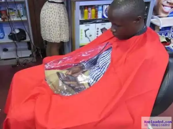 Creative!! See What Was Spotted Inside A Barbing Salon [See Photo]